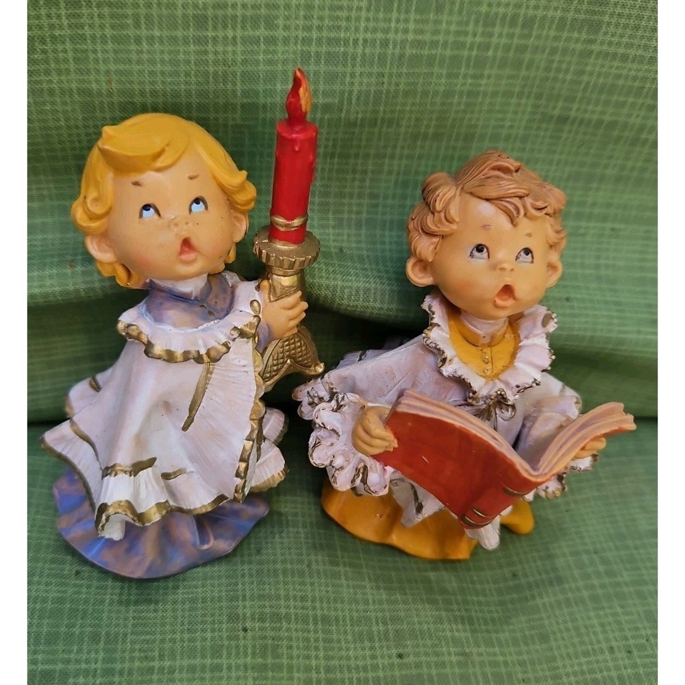 Fontanini‎ Simonetti Italy Altar Choir Boy Singers Christmas Figurine 4" Vintage